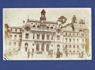The Plaza Sotomayor - Valparaíso,  Chile - Vintage 1910s Snapshot Photo 3