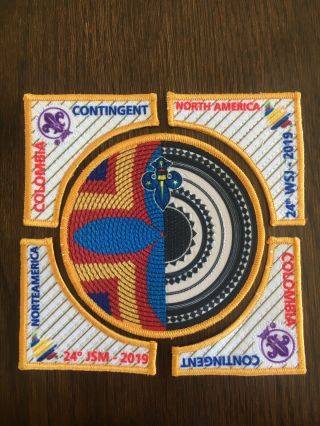 2019 World Scout Jamboree Colombian Contingent Patch Set