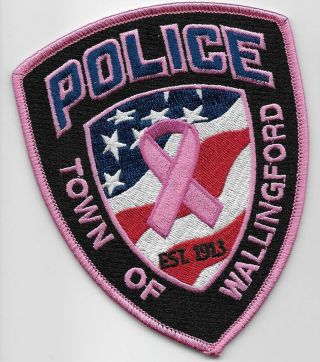Wallingford Police State Connecticut Ct Pink Patch
