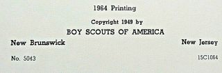 BOY SCOUTS OF AMERICA OA VIGIL HONOR CEREMONY BOOK BSA 5043,  10/1964, 3