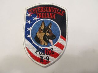 Indiana Jeffersonville Police K - 9 Unit Patch