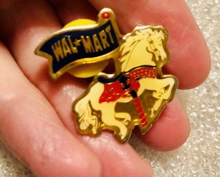 Vintage Walmart Pin - Rare Carousel Horse