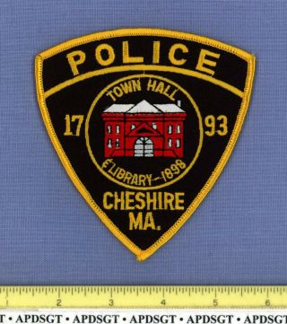Cheshire Massachusetts Sheriff Police Patch Old Town Hall Police Station