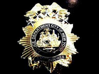 Rare Nypd Commissioner 5 Star Badge Challenge Coin
