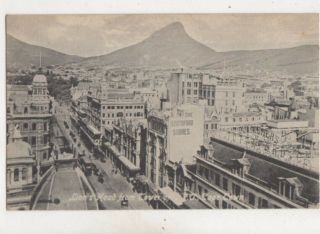 Lions Head From Tower Of Gpo Cape Town South Africa Vintage Postcard Us048