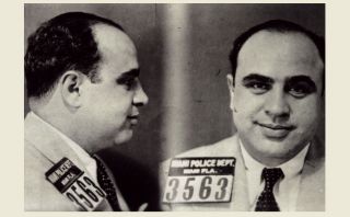 1930 Al Capone Mug Shot Photo Chicago Gangster,  Great Depression Crime Boss