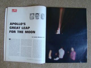 APOLLO MOON LANDING LIFE Magazines July 25 & Aug 8 1969 Editions 3