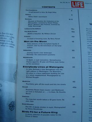 APOLLO MOON LANDING LIFE Magazines July 25 & Aug 8 1969 Editions 5