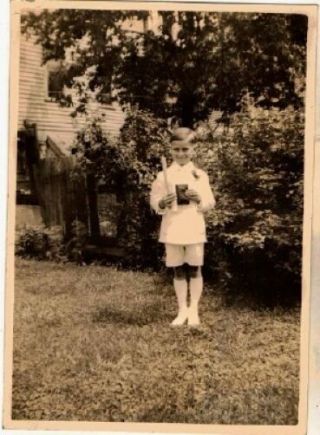 Old Vintage Antique Photograph Little Boy 