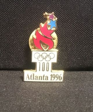 1996 Atlanta Olympics Enamel Lapel Vest Hat Pin Brooch
