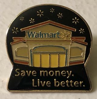 Walmart Save Money Live Better Associate Lapel Hat Pin Pinback Employee