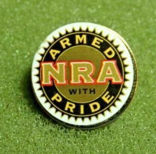 Nra Armed With Pride Lapel Pin National Rifle Association Gun Rights Advocates