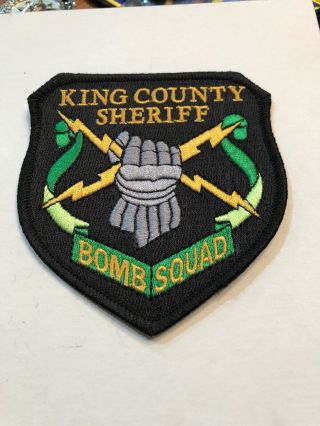 King County Washington Sheriff Department Bomb Squad Patch