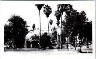 Rppc Beverly Hills,  California Ca Beverly Hills Hotel Ca 1940s Cars Postcard
