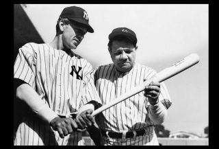 1945 Pride Of The Yankees Photo Gary Cooper Babe Ruth Movie Photo