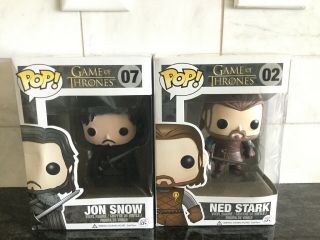 Funko Pop Game Of Thrones Jon Snow And Ned Stark