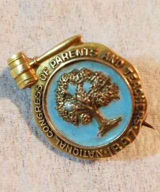 National Congress Of Parents And Teachers 1897 10 K Gold Filled Pin 11