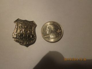 York City Nypd Mini Police Badge Shield Pin,  Vintage Obsolete
