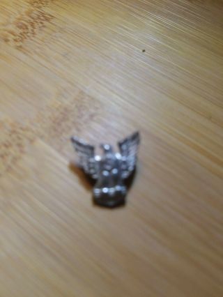 Vintage Sterling Silver Boy Scouts Of America Bsa Lapel Pin Eagle Scout