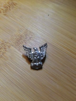 Vintage Sterling Silver Boy Scouts Of America BSA Lapel Pin Eagle Scout 2