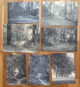 7 Very Old Vintage Photographs Of Frenchay Park Bristol Stapleton Glen Fishponds