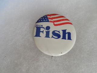 York Campaign Pin Back Button Local Hamilton Ham Fish Jr.  Congress U.  S.