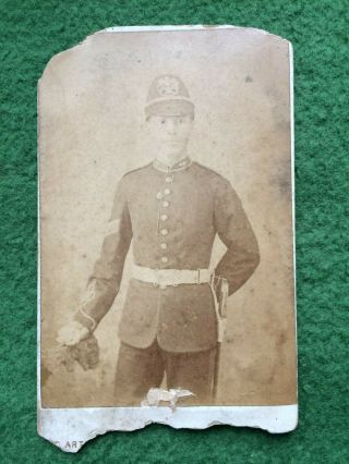 Victorian Cdv Dover Studio Royal Artillery Sergeant In Uniform,  Military