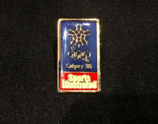 Calgary 1988 Winter Olympic Games Sports Illustrated Snowflake Pin