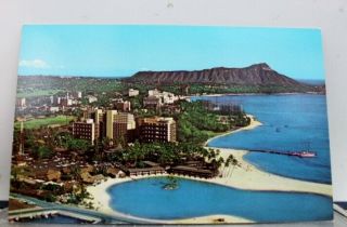 Hawaii Hi Hilton Village Postcard Old Vintage Card View Standard Souvenir Postal