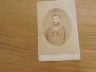 Lovely Vintage Cdv Photo Of What Looks Like A Sailor