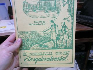 1967 History Of Mcconnelsville Malta Morgan County Ohio Book Pictures Family Old
