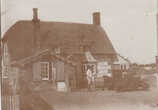 1920 Approx Sepia Photo / Isle Of Wight / Arreton / Cocks Inn