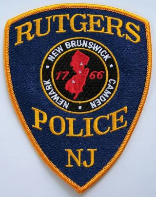 Htf Rutgers College Nj Police Patch Newark Camden Brunswick