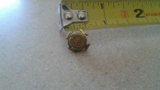 VINTAGE 32ND DEGREE MARKED 14KT GOLD LAPEL PIN SHRINERS FREEMASONS WREATH 4