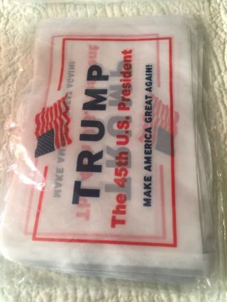Donald Trump (2) 100ft Banner 45th President Streamers Decorations Supporters