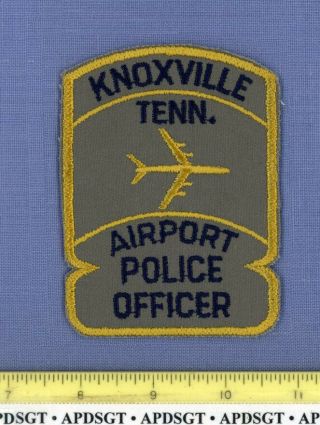 Knoxville Airport Officer (old Vintage) Tennessee Port Police Patch Cheesecloth