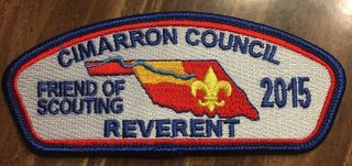 2015 Cimarron Council Fos Boy Scout Csp “reverent”