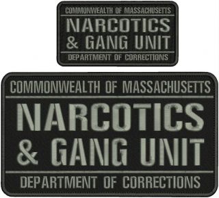 Commonwealth Of Ms Narcotics & Gang Unit Emb Patch 6x11&3x6 Hook On Back