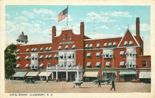 Claremont Hampshire Hotel Moody Pianos Linoleum Hardware Coal 1928