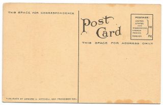 Electric Tower Santa Clara Street San Jose CA California Sepia Postcard c.  1910s 2