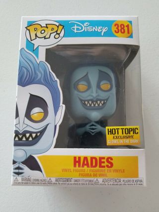 Funko Pop Disney Hercules 381 Hades Glow In The Dark Hot Topic Exclusive Gitd