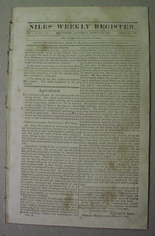 1816 Paper: Thomas Jefferson On Education,  Pre University Of Virginia; Us Seamen