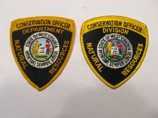West Virginia State Conservation Game Warden Patch Set Obsolete L Felt Cheese Cl