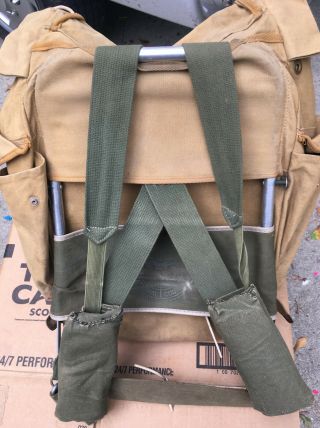 Vintage Bsa Boy Scouts Of America Canvas Back Pack