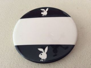 Playboy Bunny Vintage Collectible Pin Button 2 - 1/2” Diameter