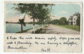 Orlando Florida Lake Lucerne Usa 1905 U/b Postcard Us138