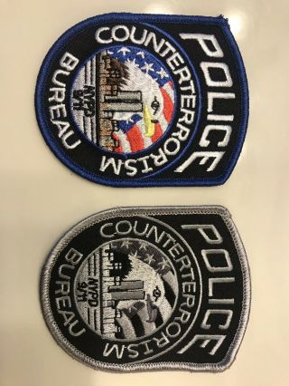 Nypd York City Police Dept Counterterrorism Bureau Patch Set