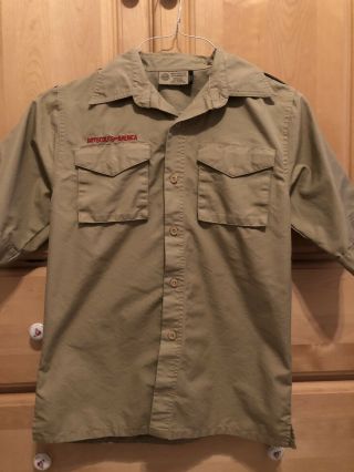 Boy Scouts Of America Official Shirt - Youth Large 67 Cotton 33 Polyester