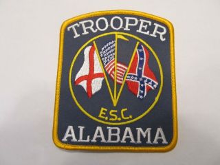 Alabama State Trooper Esc Patch