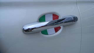 Italian Flag Auto Accessory Door Handle Paint Scratch Cover Guard Fit All 2pk